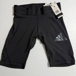 NWT Adidas Men's Black Athletic Tights Shorts